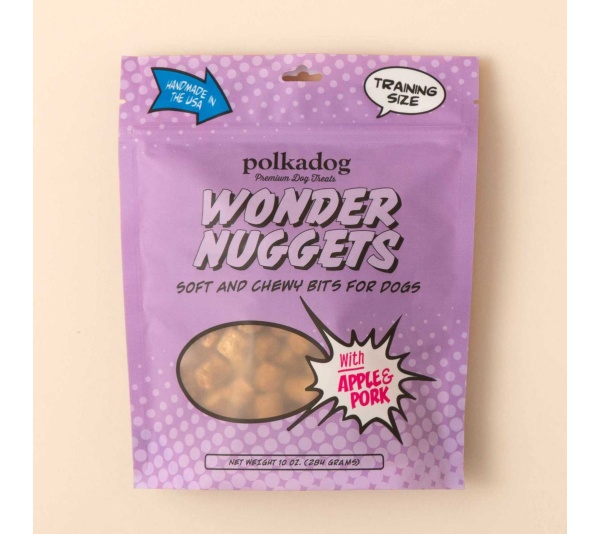 Polkadog Wonder Nuggets Training Bits Pork & Apple Soft & Chewy Dog Treat  - 10oz
