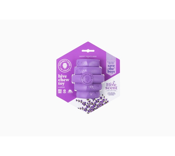 Purple - Project Hive Calming Lavender Scent Hive Chew Toy - Large