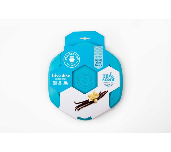 Project Hive Soothing Vanilla Scent Hive Disc & Lick Mat Blue
