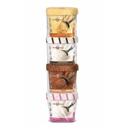 Puppy Cake Puppy Scoops Ice Cream Assorted Flavor 4pk