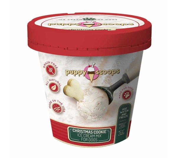 Puppy Cake Scoops Ice Cream Mix - Christmas Cookie