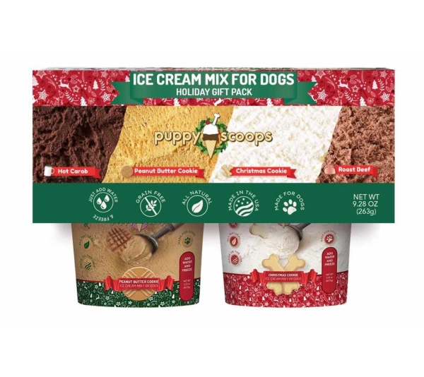 Puppy Cake Scoops Ice Cream Mix Holiday Gift Pack Asst Flavor 4pk