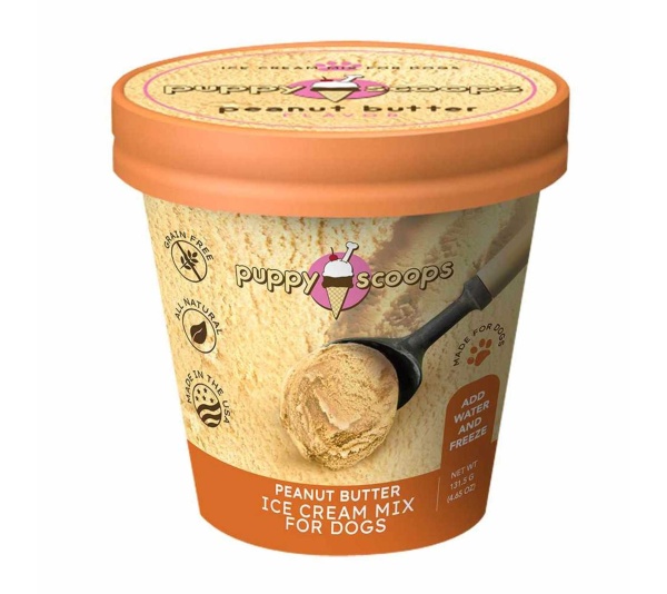 Puppy Cake Scoops Ice Cream Mix Peanut Butter Pint Large 4.65oz