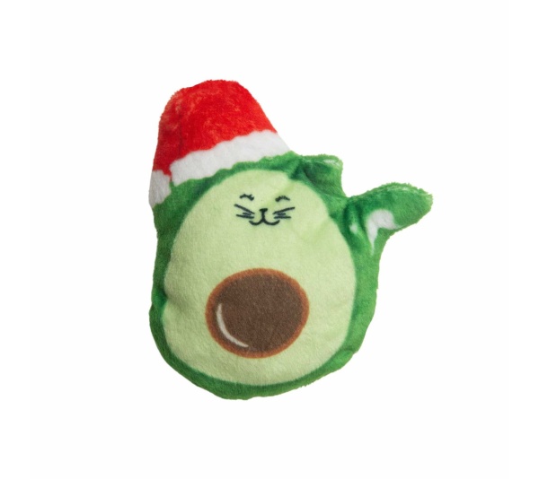 SnugArooz Avocato with Santa Hat (with Catnip) -4"
