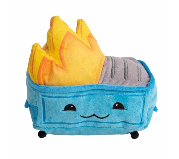 SnugArooz Baby Dumpster Fire Plush Dog Toy 3"