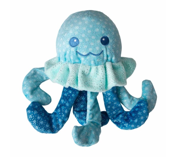 SnugArooz Jelly the Fish Plush Dog Toy 8"