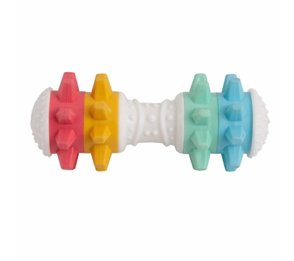 SnugArooz Shake It Off Dog Chew Toy Multicolored 5"