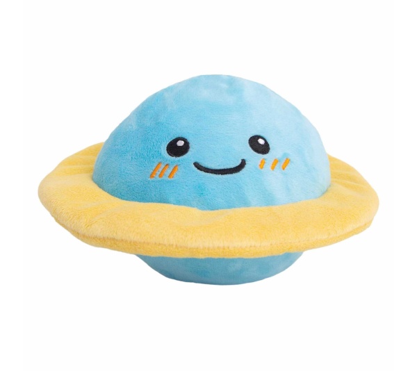 SnugArooz Soothing Saturn Plush Dog Toy 7"