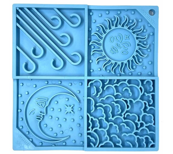Sky Light Blue - SodaPup eMat Enrichment Lick Mat - 8"