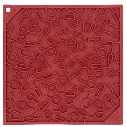 Vino Red - SodaPup eMat Enrichment Lick Mat  - 8"