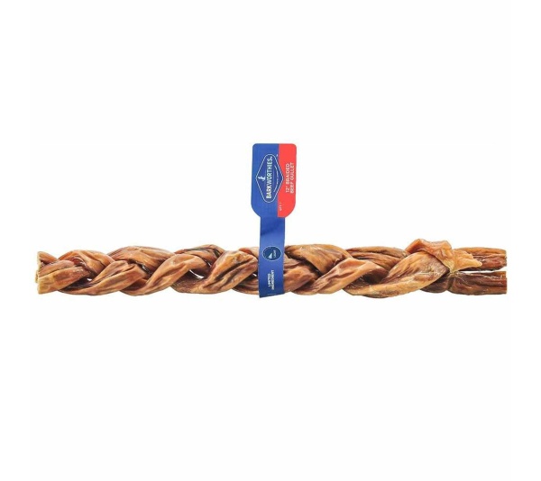 Barkworthies Beef Gullet - Braided  - 12'' Individual