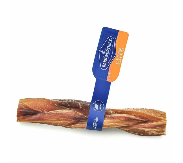 Barkworthies Bully Stick - Braided  - 6'' Individual