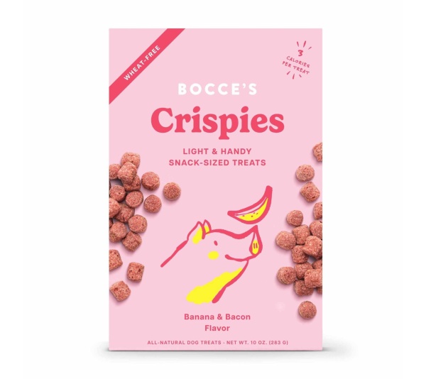 Bocce's Bakery Banana + Bacon Crispies Dog Treats 10oz