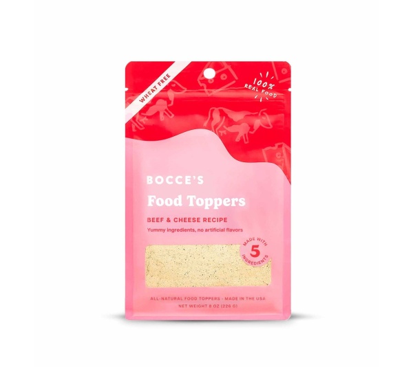Bocce's Bakery Beef & Cheddar Food Topper 8oz