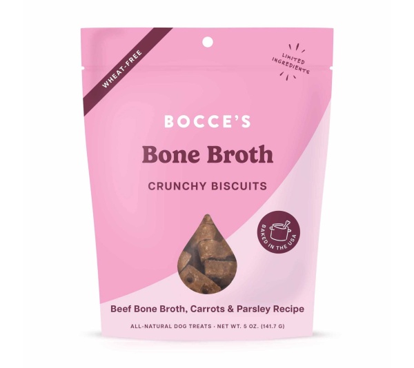 Bocce's Bakery Bone Broth Biscuit Dog Treats 5oz