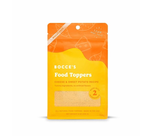 Bocce's Bakery Cheese & Sweet Potato Food Topper 8oz