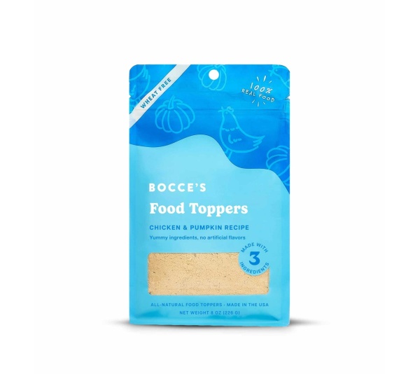 Bocce's Bakery Chicken & Pumpkin Food Topper 8oz