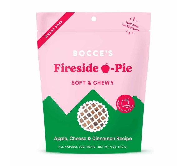 Bocce's Bakery Fireside Apple Pie Soft & Chewy Dog Treats 6oz