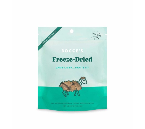 Bocce's Bakery Lamb Liver Freeze Dried Treats 3oz