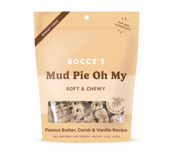 Bocce's Bakery Mud Pie Oh My Soft & Chewy Dog Treats 6oz