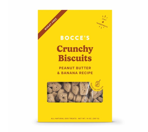 Bocce's Bakery PB + Banana Biscuit Boxes Dog Treats 14oz
