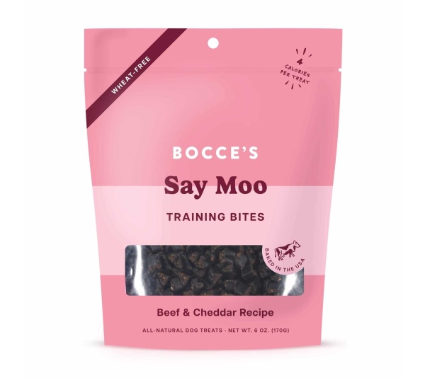 Bocce's Bakery Say MOOOO Training Bites Dog Treats 6oz