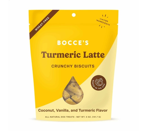 Bocce's Bakery Turmeric Latte Biscuit Dog Treats 5oz