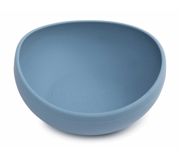 French Blue - FuzzYard Life Silicone Bowl  - L
