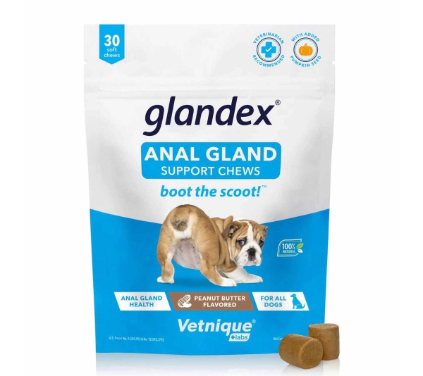 Glandex Anal Gland Soft Chew Peanut Butter  - 30ct