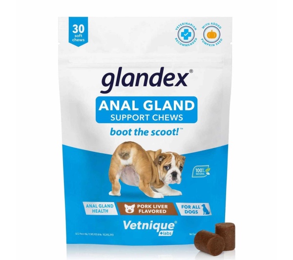 Glandex Pork Liver Soft Chews 30ct Pouch