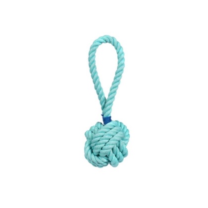 Aqua - Jax & Bones Celtic Knot Rope Dog Toy - Small 3"
