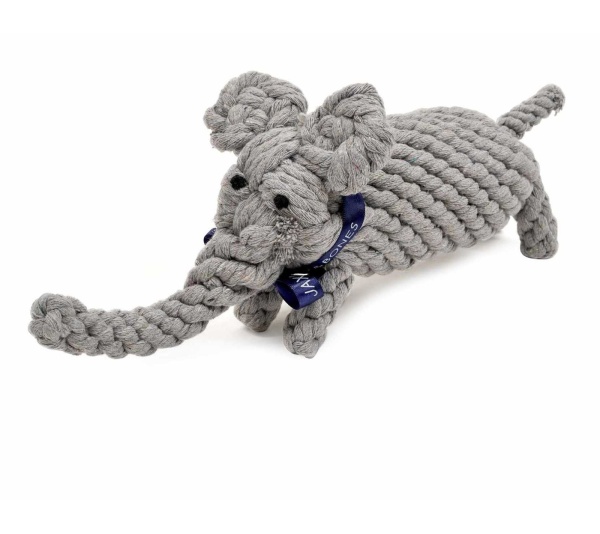 Jax & Bones Coco the Elephant Rope Dog Toy  - Large 10"