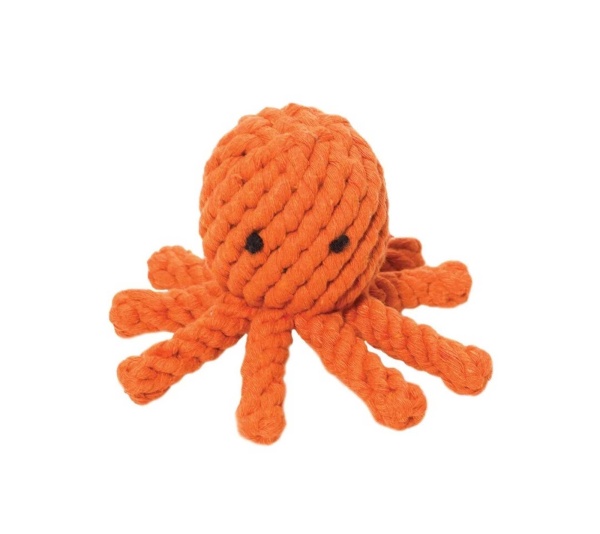 Jax & Bones Elton the Octopus Rope Dog Toy  - Small 3"