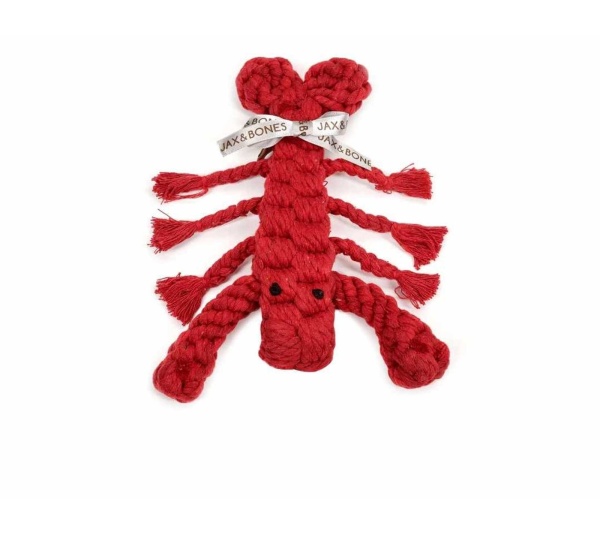 Jax & Bones Louie the Lobster Rope Dog Toy  - Jumbo 12"