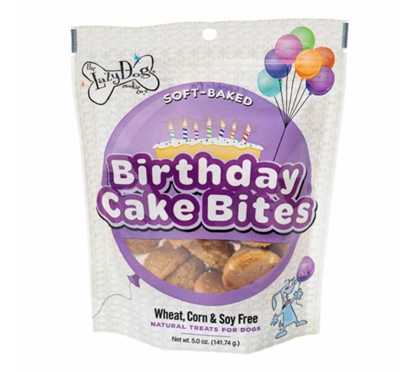 Lazy Dog Birthday Cake Bites Dog Treat 5oz