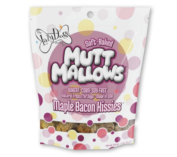 Lazy Dog Mutt Mallows Maple Bacon Kissies Dog Treat 5oz