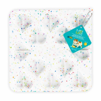 Confetti - Messy Mutts Silicone Bake & Freeze Dog Treat Making Mold Heart Shape  - 9" x 9"