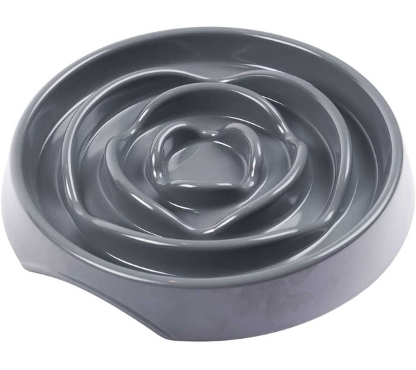 Grey - Messy Mutts Interactive Slow Feeder  - 1.75 Cup