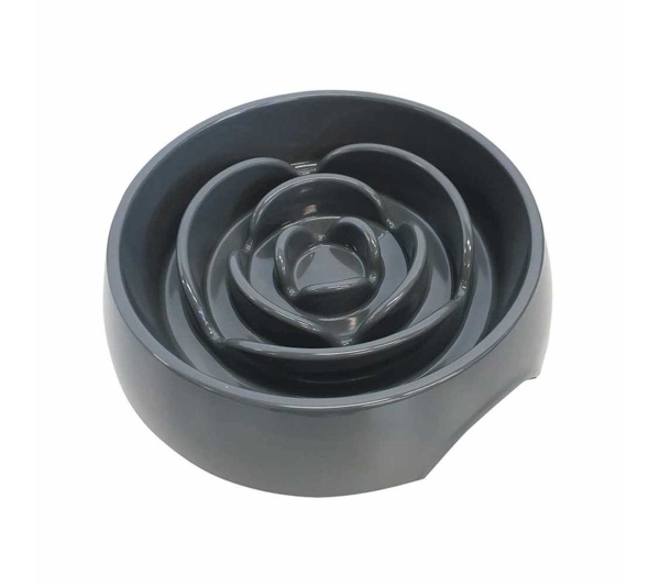 Grey - Messy Mutts Interactive Slow Feeder  - 3 Cups