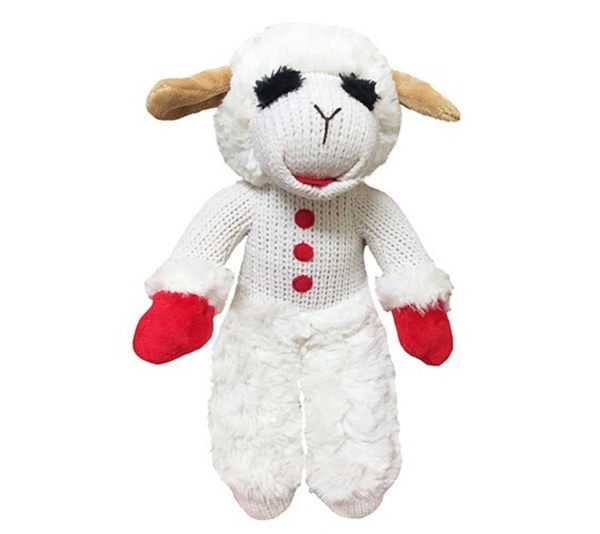 Multipet Standing Lamb Chop Plush Dog Toy 13"