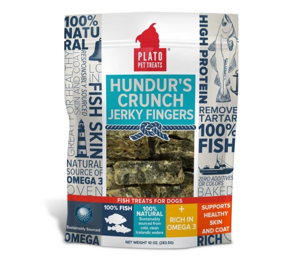 Plato Hundur's Crunch Jerky Fingers  - 10oz