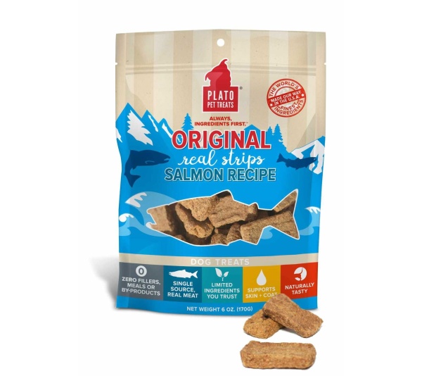 Plato Original Real Strips Salmon  - 18oz