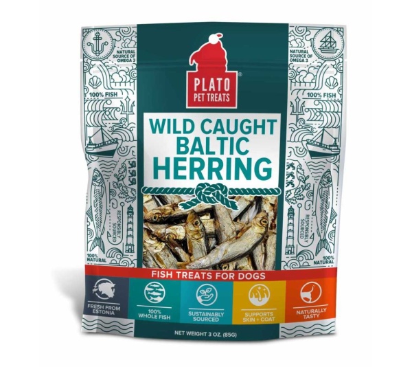 Plato Pet Treats Baltic Herring  - 3oz