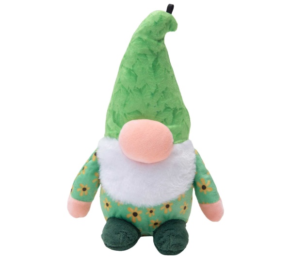 SnugArooz Meadow the Gnome Plush Dog Toy 10"