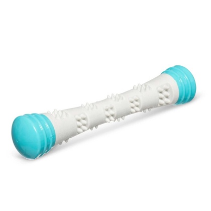 Grey / Teal - Totally Pooched Chew n' Squeak Stick, Foam Rubber - Large, 12"