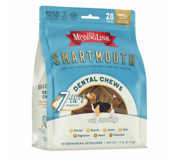 The Missing Link - SMARTMOUTH Dental Chew  - S/M Dog 28ct