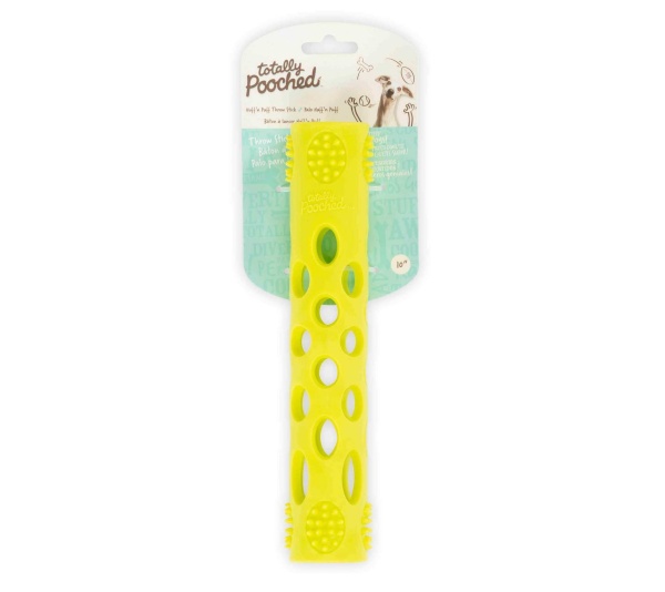 Green - Totally Pooched Huff'n Puff Stick Rubber  - 10x2"