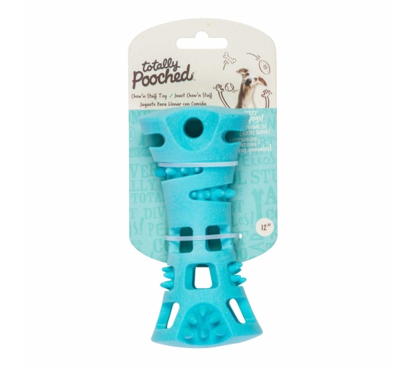 Totally Pooched Chew n' Stuff, Foam Rubber, 6", Teal