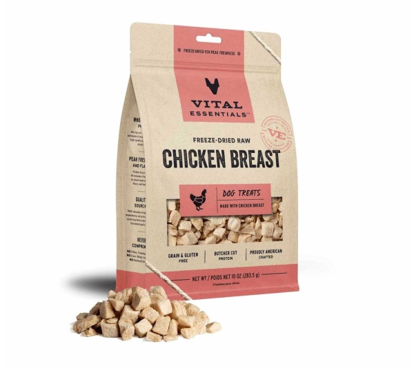 Vital Essentials(R) Freeze-Dried Raw Chicken Breast Dog Treats,  - 10 oz