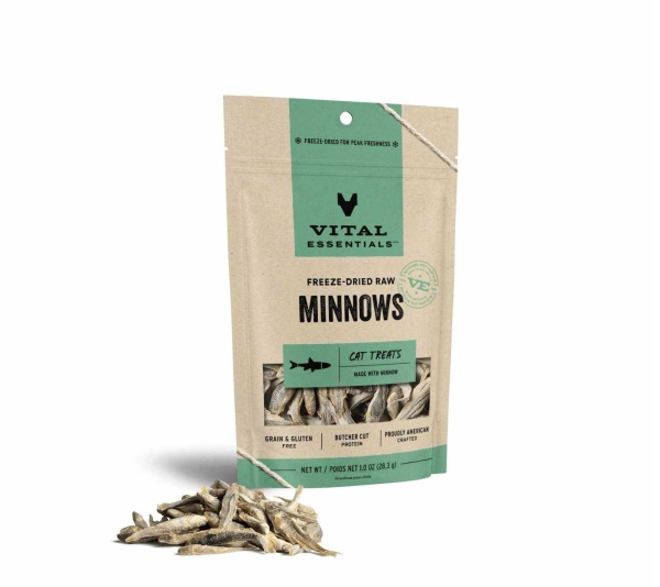 Vital Essentials(R) Freeze-Dried Raw Minnows Cat Treats, 1.0 oz